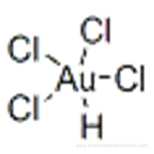 Aurate(1-),tetrachloro-, hydrogen (1:1),( 57191295,SP-4-1)- CAS 16903-35-8